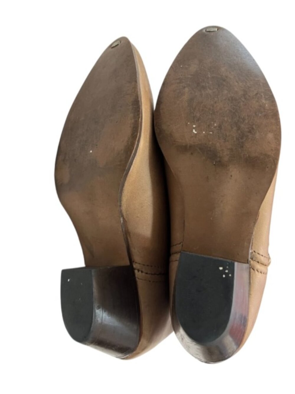 Laredo Womens 9 Tan Leather Fringe Western Cowboy Boots Cowgirl Boho Festival - Picture 7 of 9